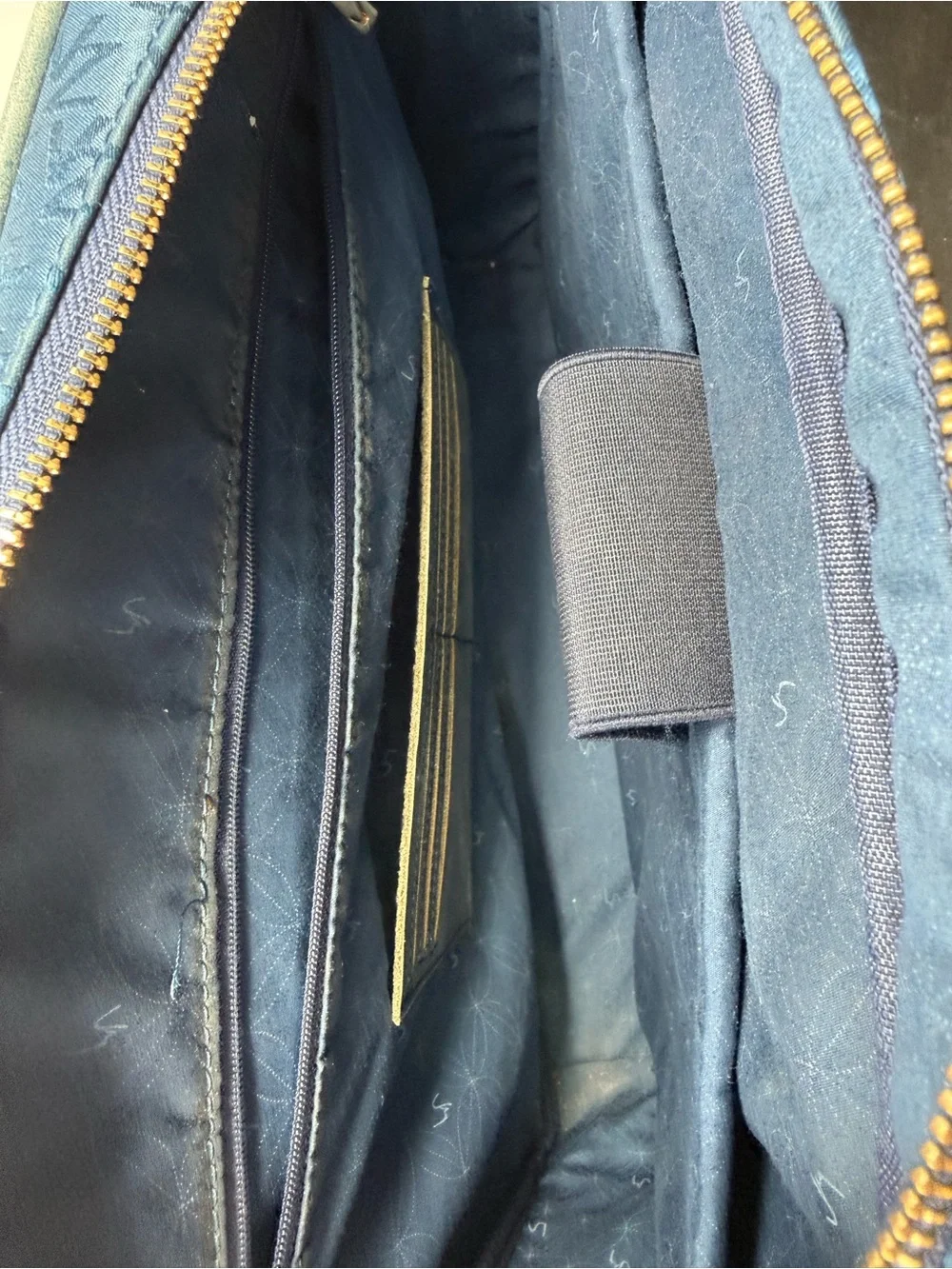 Velez Colombian Leather Blue Laptop Bag with Top Handle and Detachable Strap